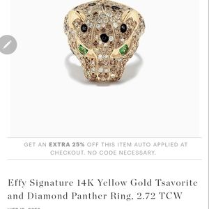 Effy Panther Diamond Ring